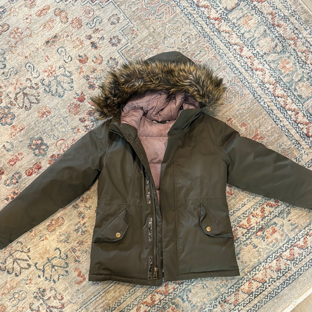 Girls North Face winter jacket